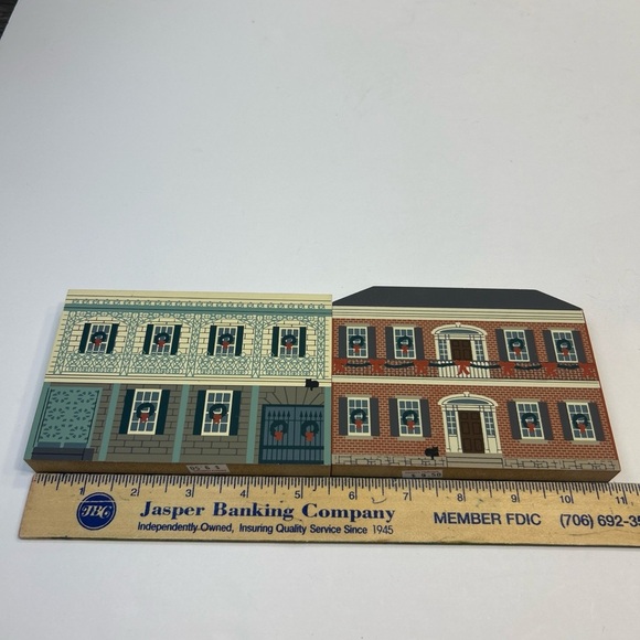 Lot of 2 The Cats Meow New Orleans Christmas Series 1994 Shelf Sitter Houses - Picture 7 of 8